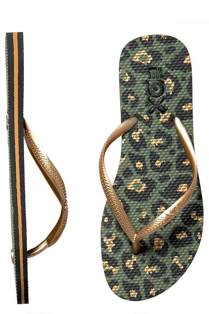 XQ LADIES FLIPFLOPS PRINTED 000124993017 ARMY GREEN